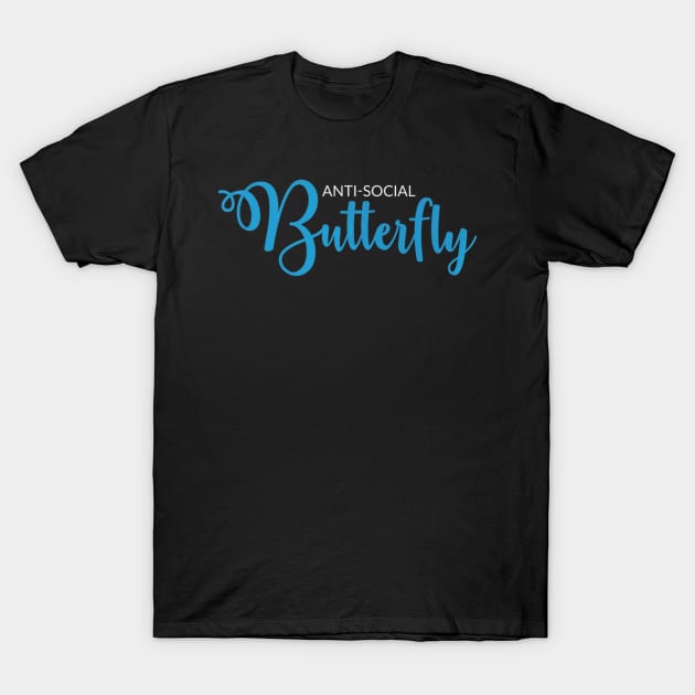 Anti Social Butterfly T-Shirt by IvaCybergirls